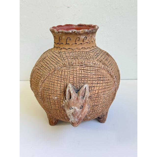 Mid-Century Modern Mid-Century Terracotta Studio Pottery Armadillo Effigy Vessel – Pre-Columbian Style For Sale - Image 3 of 8