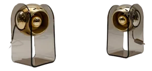 Mid-Century Modern Table Lamps in the style of Gino Sarfatti, 1960s, Set of 2