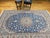 Vintage Persian Nain Area Rug, Hand-Knotted Wool & Silk, Floral Pattern, 6x9, Royal Blue & Ivory For Sale In Chicago - Image 6 of 16