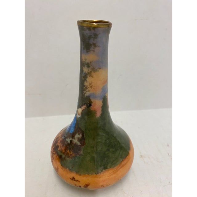 19th Century French Hand-Painted Vase For Sale - Image 12 of 12