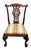Wood Vintage Chippendale Style Mahogany Dining / Accent Chair For Sale - Image 7 of 8