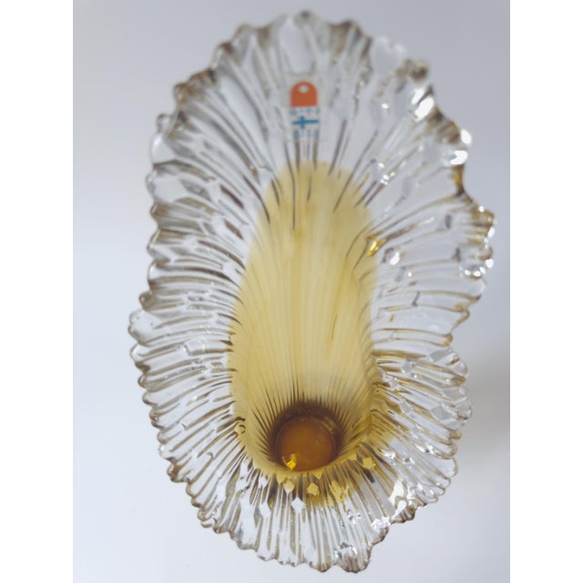Large Scandinavian Sculptural Art Glass Vase by Tauno Wirkkala for Humppila, 1970s For Sale - Image 11 of 17