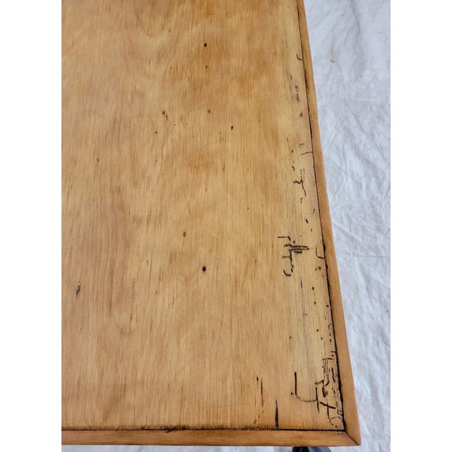 Wood Antique Georgian Pine Blanket Trunk /Box With Original Hardware, Circa 1830 From England For Sale - Image 7 of 13