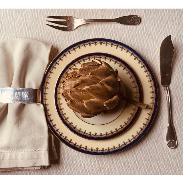 Mid-20th Century Sanborns Mexico Sterling Silver Napkin Rings — Engraved Monograms "l.h.w." & "r.b.w.", Nantucket Estate, - a Pair For Sale - Image 6 of 14