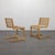A rare pair of striking postmodern constructivist chairs, designed and produced in the netherlands during the 1980s....