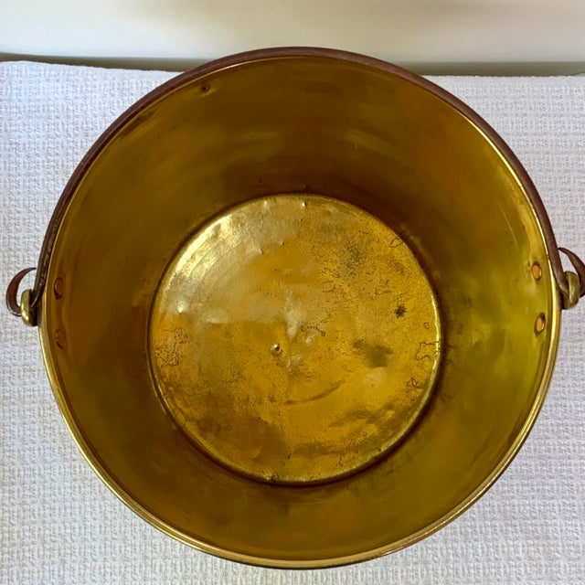 Large Antique H. W. Hayden Patent Waterbury Brass Bucket / Preserving Kettle C. 1870–1890 For Sale In Philadelphia - Image 6 of 9