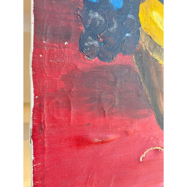 Midcentury Modern Bright Colorful Paintings, Set of 4 For Sale - Image 11 of 11