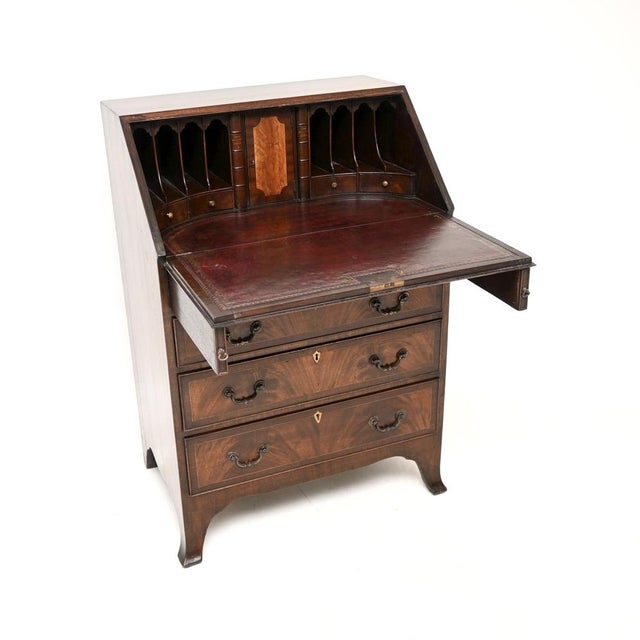 Antique Georgian Bureau Desk, 1790 For Sale - Image 3 of 13
