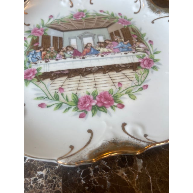 Japanese 'Last Supper' Decorative Plate, Japan For Sale - Image 3 of 4