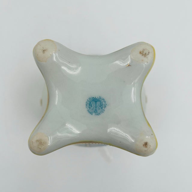 Antique Imperial Nippon Gold Trimmed Cherry Blossom Vase For Sale - Image 10 of 11