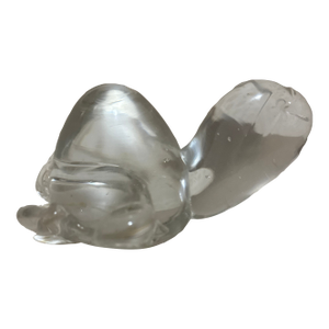 Vintage Glass Turtle Paperweight Handcrafted Decorative Desk Accent