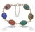 1960s 14k Yellow Gold Multi-Gemstone Intaglio Link Bracelet For Sale In New York - Image 6 of 10