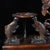 Brown Huali Rosewood Carved Display Stand With Fish & Lotus Motif For Sale - Image 8 of 9