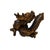1990s 6" Oriental Brown Wood Carved Fengshui Decorative Dragon Figure For Sale - Image 5 of 8