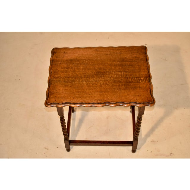 1900 - 1909 English Oak Side Table, Circa 1900 For Sale - Image 5 of 7