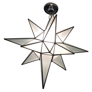 Moravian Star Light Fixture For Sale