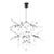 Visual Comfort Modern Spur Grande Chandelier LED Matte Black For Sale