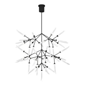 Visual Comfort Modern Spur Grande Chandelier LED Matte Black