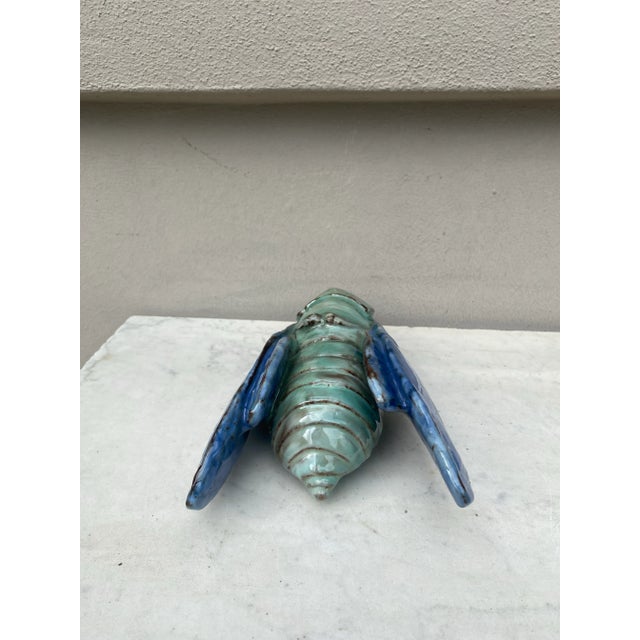 Large Terracotta Majolica Cicada Bavent Normandy For Sale - Image 4 of 6