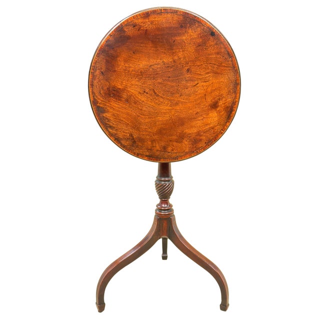 Brown 18th Century Georgian Mahogany Wine Table Kettle Stand, 1785 For Sale - Image 8 of 13
