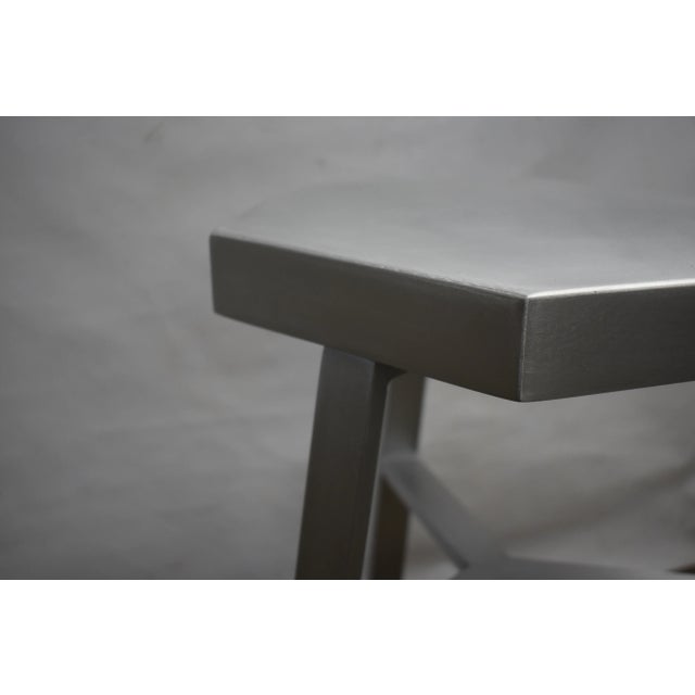 Modern Aluminum Bar Stool For Sale - Image 4 of 5