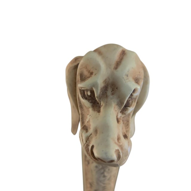 Metal Vintage Figural Dog Head Magnifying Glass For Sale - Image 7 of 12