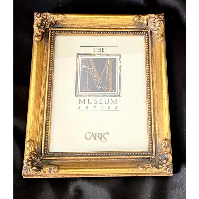 Vintage Carr Museum Series Ornate Giltwood Style Photo Frame 4 X 5 Opening. For Sale - Image 9 of 14