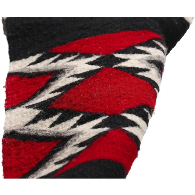 Vintage Oaxacan Zapotec Kilim Table Runner, 00'08 X 04'08 For Sale - Image 4 of 10