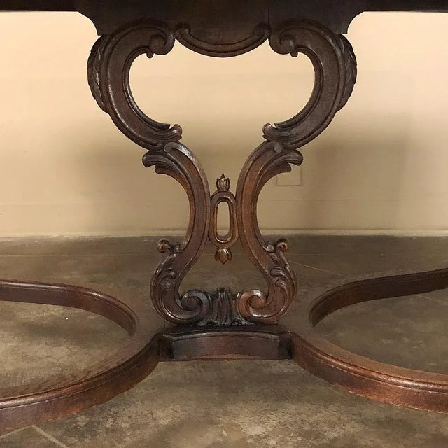 Antique Liegoise Draw Leaf Dining Table For Sale In Baton Rouge - Image 6 of 12