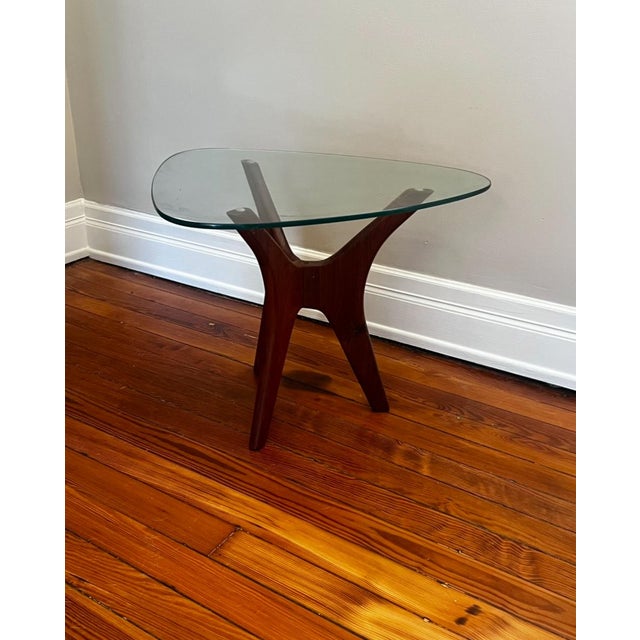 Mid-Century Modern 1960s Mid Century Attributed to Adrian Pearsall Walnut Jacks Side Tables - Pair For Sale - Image 3 of 11