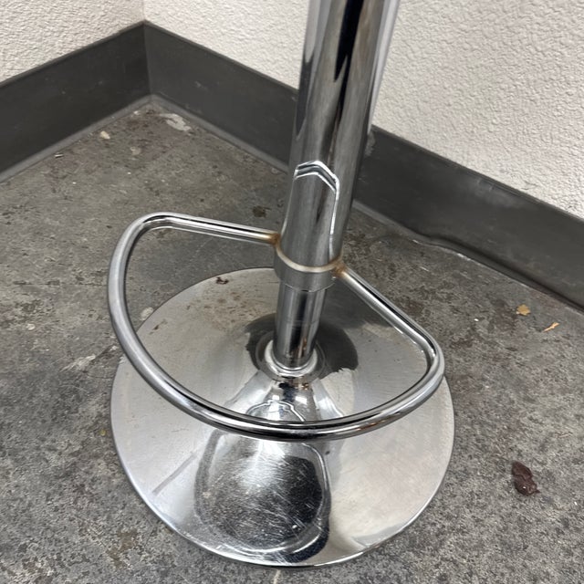 Contemporary Adjustable Swivel Stool For Sale - Image 10 of 12