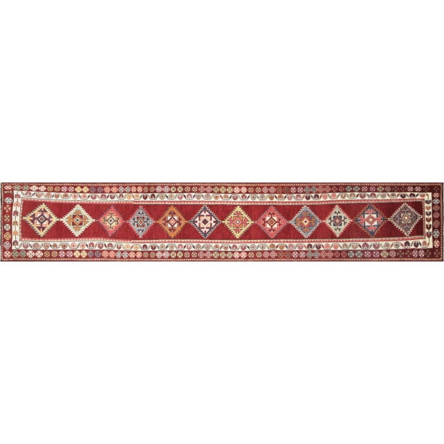 Textile 1960s Turkish Oushak Runner For Sale - Image 7 of 7