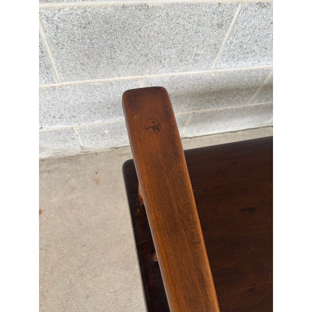 Primitive Birdcage Style 72" Maple and Walnut Eight Leg Deacons Bench For Sale - Image 10 of 12