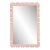 Fleur Home Audubon Bamboo Sticks Rectangle Mirror in Salmon Berry, 31.5x39 For Sale