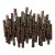 Vintage Brutalist Torch-Cut Metal Wall Sculpture For Sale