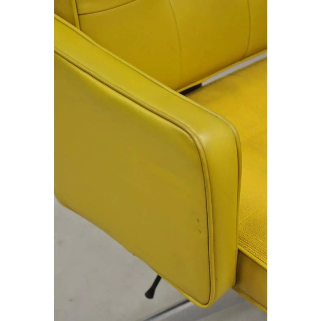 Late 20th Century Shaw Walker Mid Century Modern Mustard Yellow Vinyl