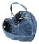Vintage Heart Shaped Blue Basket For Sale