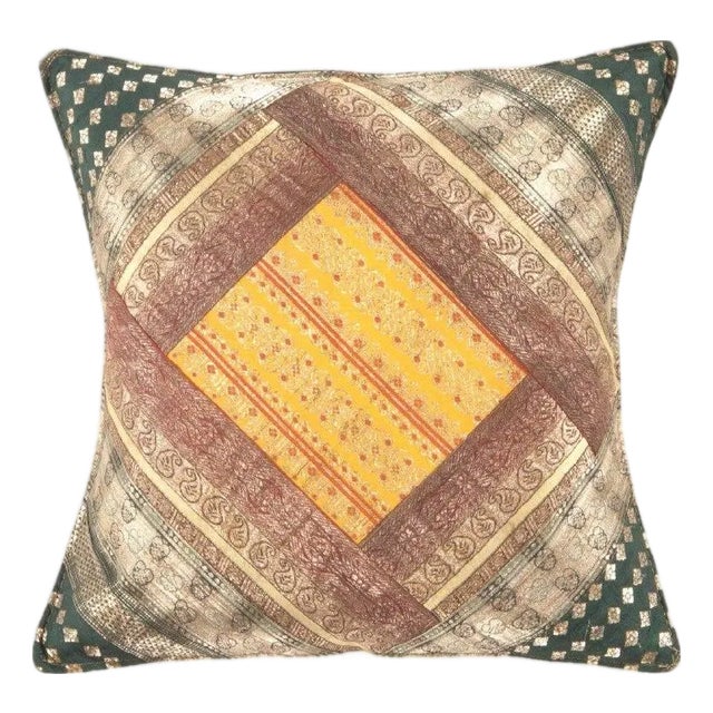 Pasargad DC Sari Silk Square Pillow Case For Sale