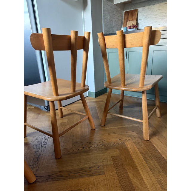 One Mya Oak Wooden Dining Chair For Sale In Los Angeles - Image 6 of 9
