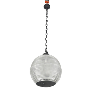 Mid 20th Century Restored Holophane Glass Paris Street Light Pendant Fixture