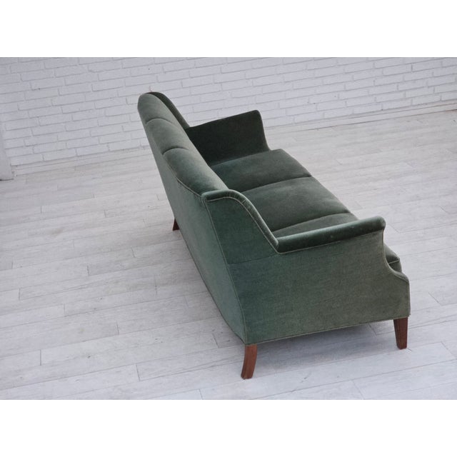 Wood Vintage Danish Three-Seater Sofa, 1960s For Sale - Image 7 of 18