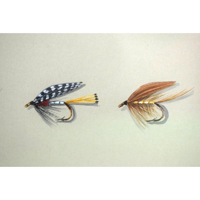 "7 Wet Trout Flies" 1997 Watercolour by Harry Spencer For Sale In New York - Image 6 of 7