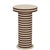 Lyra Natural Striped Cotton Jute Contract-Grade Side Table For Sale - Image 4 of 6