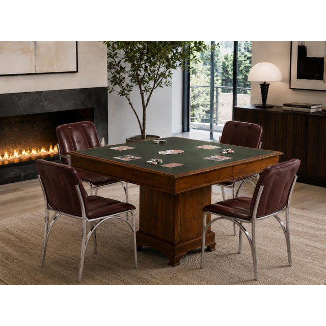 Brown 19th-Century Italian Walnut Game or Dining Table For Sale - Image 8 of 14