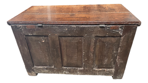 Gothic Oak Linenfold Coffer, 1500s