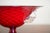 Vintage Ruby Red Murano Art Glass Footed Compote With Applied Grapes For Sale - Image 9 of 12