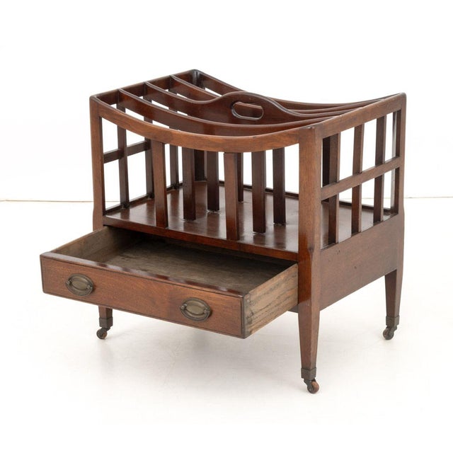 English English Regency Mahogany Canterbury, 19th C. For Sale - Image 3 of 6