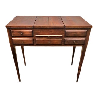Antique 19th Century French Flip Top Vanity or Dressing Table For Sale