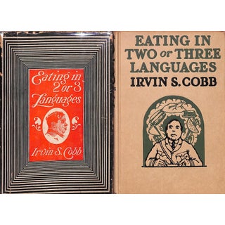 "Eating in Two or Three Languages" 1919 Cobb, Irvin Shrewsbury For Sale