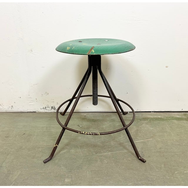 Industrial Workshop Swivel Stool, 1960s For Sale - Image 14 of 16